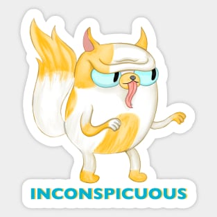 Inconspicuous  - Adventure Time / Fionna and Cake fan art Sticker